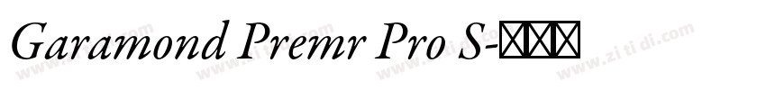 Garamond Premr Pro S字体转换